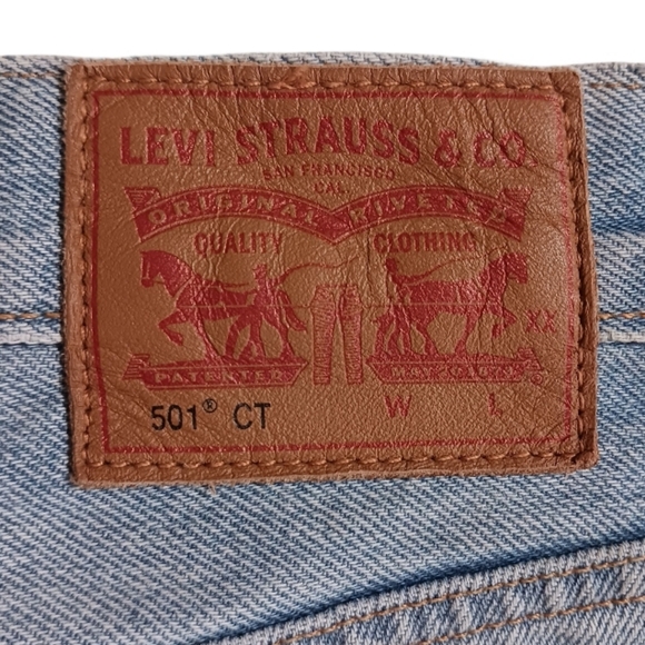 Levis 501 CT Selvedge Ripped Jeans - Picture 9 of 16